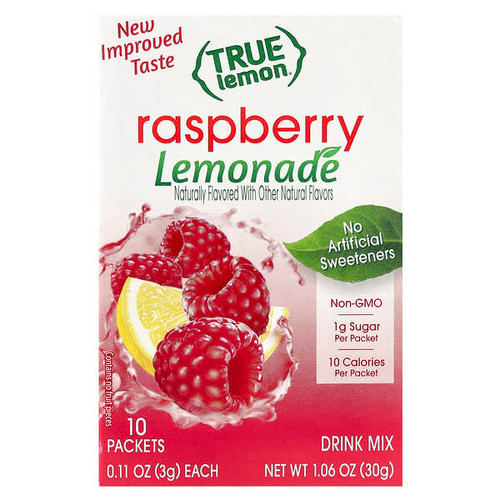 <img alt="3 PACK of True Citrus, True Lemon, Raspberry Lemonade, 10 Packets, 0.11 oz (3 g) Each" title="3 PACK of True Citrus, True Lemon, Raspberry Lemonade, 10 Packets, 0.11 oz (3 g) Each,810979006183"