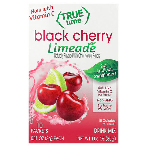 <img alt="3 PACK of True Citrus, True Lime, Limeade, Black Cherry, 10 Packets, 0.11 oz (3 g) Each" title="3 PACK of True Citrus, True Lime, Limeade, Black Cherry, 10 Packets, 0.11 oz (3 g) Each,810979004295"