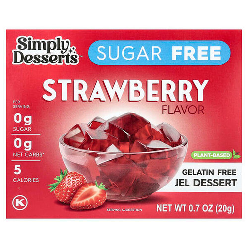 <img alt="3 PACK of Simply Desserts, Gelatin Free Jel Dessert, Sugar Free, Strawberry, 0.7 oz (20 g)" title="3 PACK of Simply Desserts, Gelatin Free Jel Dessert, Sugar Free, Strawberry, 0.7 oz (20 g),751217900965"