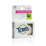 3 PACK OF Toms of Maine, Antiplaque Flat Floss Waxed,  Spearmint - 32 Yards