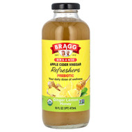 <img alt="Bragg, Organic Apple Cider Vinegar Refreshers, Prebiotic, Ginger Lemon Honey, 16 fl oz  (473 ml)" title="Bragg, Organic Apple Cider Vinegar Refreshers, Prebiotic, Ginger Lemon Honey, 16 fl oz  (473 ml),074305051166"