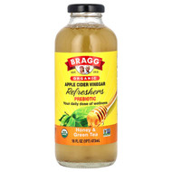 <img alt="Bragg, Organic Apple Cider Vinegar Refreshers, Prebiotic, Honey & Green Tea, 16 fl oz (473 ml)" title="Bragg, Organic Apple Cider Vinegar Refreshers, Prebiotic, Honey & Green Tea, 16 fl oz (473 ml),074305050169"