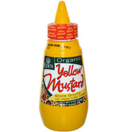 3 PACK of Eden Foods Organic Yellow Mustard Squeeze Bottle -- 9 oz