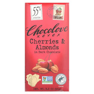<img alt="Chocolove, Cherries & Almonds in Dark Chocolate, 55% Cocoa, 3.2 oz (90 g)" title="Chocolove, Cherries & Almonds in Dark Chocolate, 55% Cocoa, 3.2 oz (90 g),716270001523"