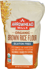 Arrowhead Mills, Organic Brown Rice Flour, Gluten Free, 24 oz (680 g)