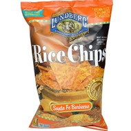 3 PACK of Lundberg Rice Chips Santa Fe Barbecue -- 6 oz