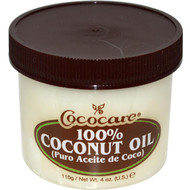 3 PACK of Cococare, 100% Coconut Oil, 4 oz (110 g)