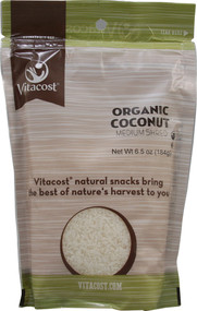 3 PACK of Vitaco Organic Medium Shredded Coconut -- 6.5 oz (184 g)
