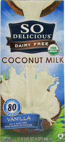 3 PACK of So Delicious Organic Coconut Milk Beverage Dairy Free Vanilla -- 32 fl oz