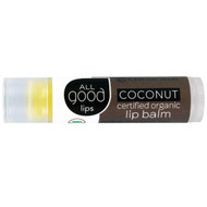 All Good Products, All Good Lips, Certified Organic Lip Balm, Coconut, 4.25 g