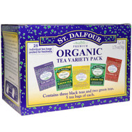St. Dalfour, Organic Tea Variety Pack, 25 Tea Bags, 1.75 oz (50 g)
