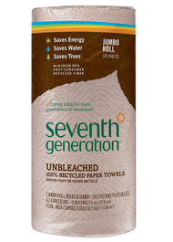 3 PACK of Seventh Generation Paper Towels 2-Ply Jumbo Roll -- 120 Sheets