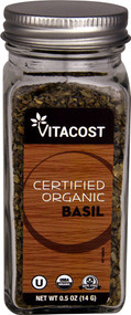 3 PACK of Vitaco Certified Organic Basil -- 0.5 oz