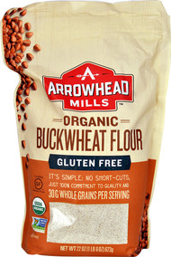 3 PACK of Arrowhead Mills Organic Buckwheat Flour Gluten Free -- 22 oz