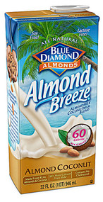 3 PACK of Blue Diamond Almond Breeze Almond Coconut Blend Original -- 32 fl oz