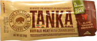 3 PACK of Tanka Bar Buffalo Meat Natural Cranberry -- 1 oz