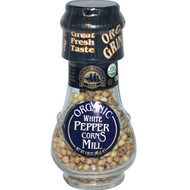 Drogheria & Alimentari, Organic White Peppercorns Mill, 1.58 oz (45 g)
