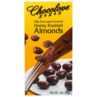 Chocolove, Milk Chocolate Covered Honey Roasted Almonds, 3 oz (85 g)