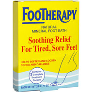 Queen Helene, FooTherapy, Natural Mineral Foot Bath, 3 Packets, 1 oz (28 g) Each