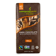 3 PACK of Endangered Species Chocolate, Espresso Beans + Dark Chocolate, 3 oz (85 g)