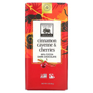 <img alt="Endangered Species Chocolate, Dark Chocolate Bar, Cinnamon Cayenne & Cherries, 60% Cocoa, 3 oz (85 g)" title="Endangered Species Chocolate, Dark Chocolate Bar, Cinnamon Cayenne & Cherries, 60% Cocoa, 3 oz (85 g),037014000375"