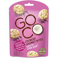 3 PACK of GoCo, Crunchy Coconut Bites, Roasted Chia Seed, 1.4 oz (40 g)