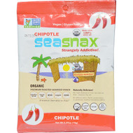 3 PACK of SeaSnax Seaweed Lightly Roasted and Seasoned Spicy Chipotle -- 5 Sheets