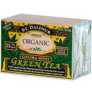 St. Dalfour, Organic Green Tea, Ginger & Honey, 25 Tea Bags, (.07 oz (2 g) Each