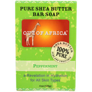 3 PACK of Out of Africa, Shea Butter Bar Soap, Peppermint, 4 oz (120 g)