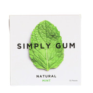 3 PACK of Simply Gum, Gum, Natural Peppermint, 15 Pieces