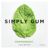 <img alt="3 PACK of Simply Gum, Chewing Gum, Peppermint, 15 Pieces" title="3 PACK of Simply Gum, Chewing Gum, Peppermint, 15 Pieces,852466006016"