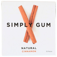 3 PACK OF Simply Gum, Gum, Natural Cinnamon, 15 Pieces