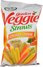 3 PACK of Sensible Portions Garden Veggie Straws Cheddar Cheese -- 5 oz