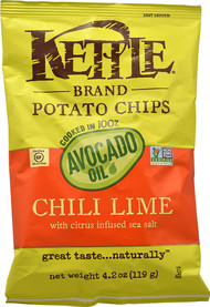 Kettle Foods Avocado Oil Potato Chips  Chili Lime - 4.2 oz