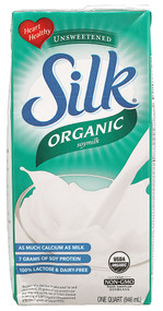 3 PACK of White Wave Organic Silk Soymilk Unsweetened -- 32 fl oz