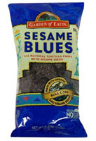 3 PACK of Garden of Eatin' Organic Blue Tortilla Chips Sesame -- 7.5 oz