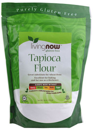 3 PACK of NOW Real Food Organic Tapioca Flour -- 16 oz