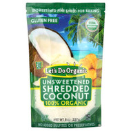 <img alt="Lets Do Organic, Lets Do Organic, 100% Organic Unsweetened Shredded Coconut, 8 oz (227 g)" title="Lets Do Organic, Lets Do Organic, 100% Organic Unsweetened Shredded Coconut, 8 oz (227 g),043182005203"