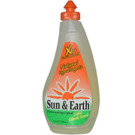 Sun & Earth, Natural Hypoallergenic Dishwashing Liquid, Light Citrus Scent, 13 fl oz (384 ml)