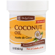 3 PACK of De La Cruz, Coconut Oil, Moisturizer, 2.2 oz (62.5 g)