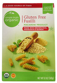 3 PACK of Simple Truth Organic Gluten Free Fusilli -- 12 oz