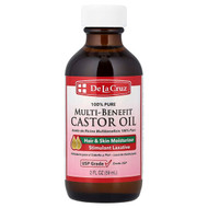<img alt="3 PACK of De La Cruz, 100% Pure Multi-Benefit Castor Oil, 2 fl oz (59 ml)" title="3 PACK of De La Cruz, 100% Pure Multi-Benefit Castor Oil, 2 fl oz (59 ml),324286155026"