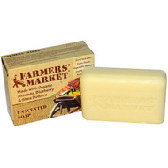 Farmers' Market Soaps, Unscented Soap, 5.5 oz (155 g) (5 PACK)