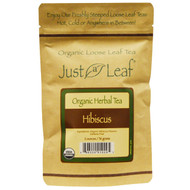 Just a Leaf Organic Tea, Loose Leaf, Herbal Tea,  Hibiscus, 2 oz (56 g)