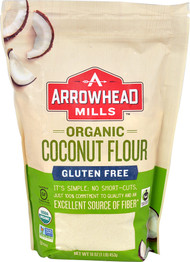 3 PACK OF Arrowhead Mills, Organic Coconut Flour, Gluten Free, 16 oz (453 g)