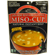 3 PACK of Edward & Sons, Miso-Cup, Japanese Restaurant Style, 3 Individual Servings