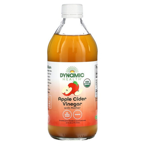 <img alt="Dynamic Health, Apple Cider Vinegar with Mother, Glass, 16 fl oz (473 ml)" title="Dynamic Health, Apple Cider Vinegar with Mother, Glass, 16 fl oz (473 ml),790223100341"