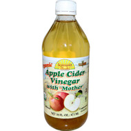 Dynamic Health, Organic, Apple Cider Vinegar with " Mother", 16 fl oz (473 ml) (5 PACK)