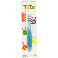 3 PACK of RADIUS, Totz Toothbrush, 18 + Months, Extra Soft, Light Blue Sparkle