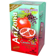 AriZona, Green Tea, with Pomegranate & Acai, 20 Tea Bags, 1.37 oz (38 g) (5 PACK)
